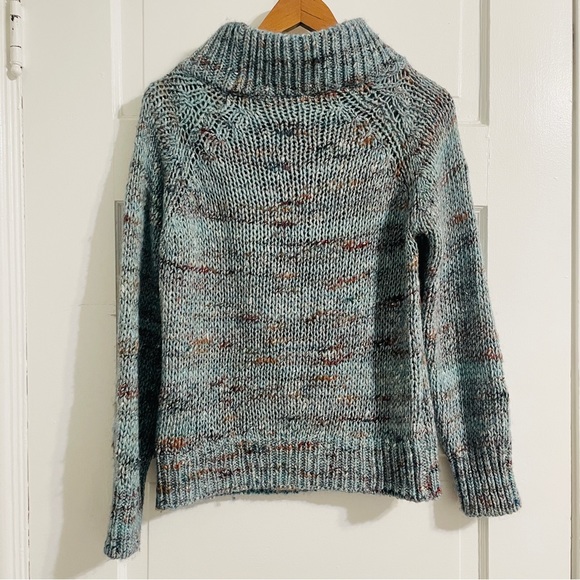 Anthropologie Moth Knit Marled Mock Neck Sweater Small - Picture 7 of 7
